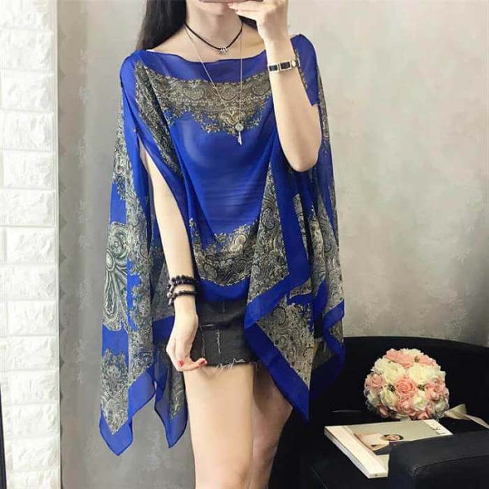 French sun protection shawl
