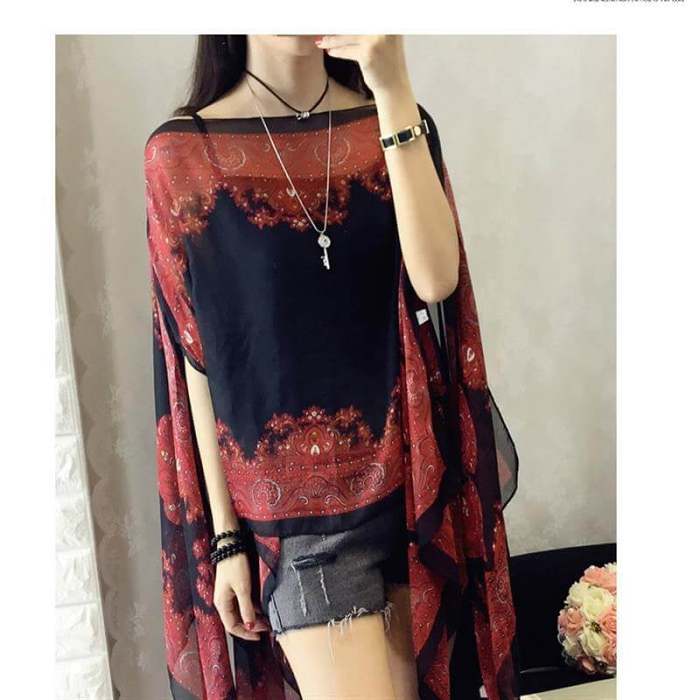 French sun protection shawl
