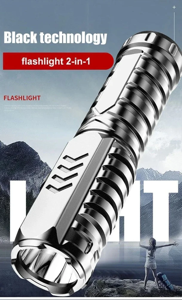 2024 New Year Hot Sale - Multifunctional Rechargeable Flashlight