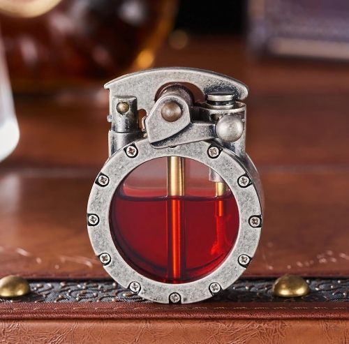 Hot Sale-49% OFFVintage Trench Transparent Kerosene Antique Steampunk Lighter