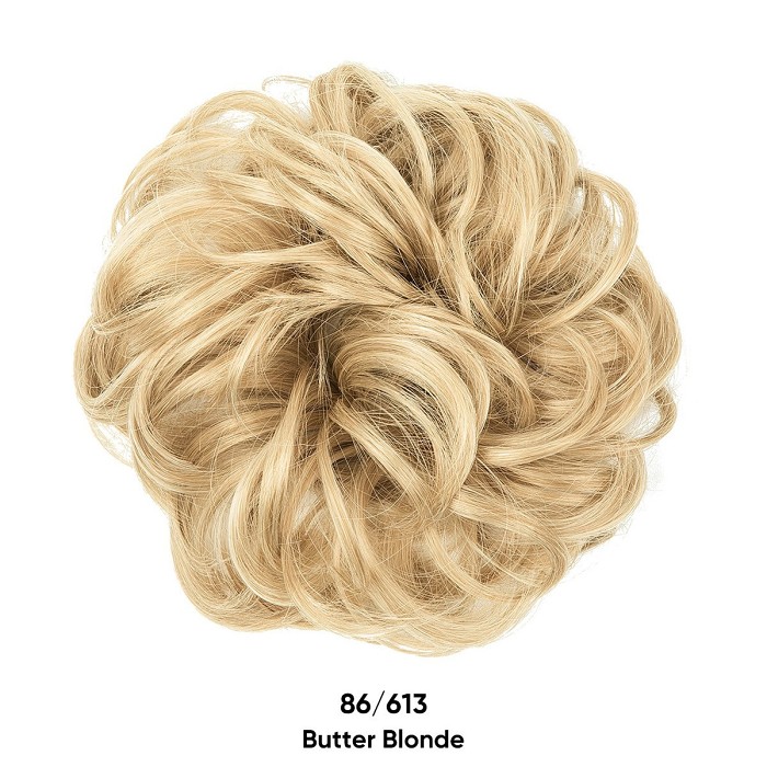 Messy Curly Hair Wig Bun