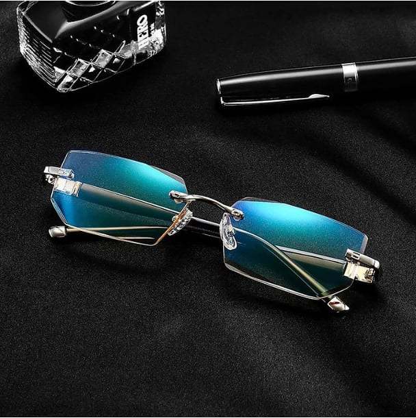 Sapphire high hardness anti-blue light progressive distance reading glasses