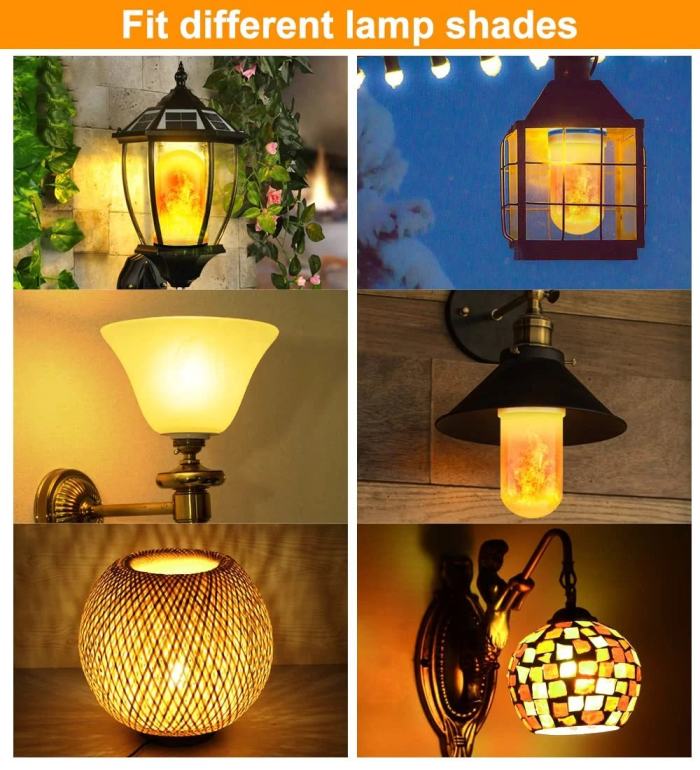 UPGRADE LED FLAME LIGHT BULB With Gravity Sensing Effect
