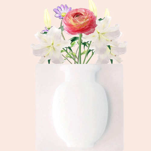 Silicone Reusable Wall-Mounted Vase