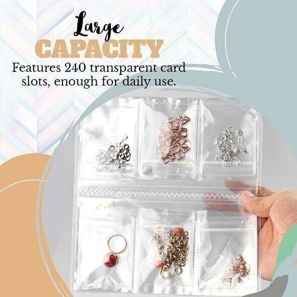 Transparent Jewellery Storage Book Set（No buttons）