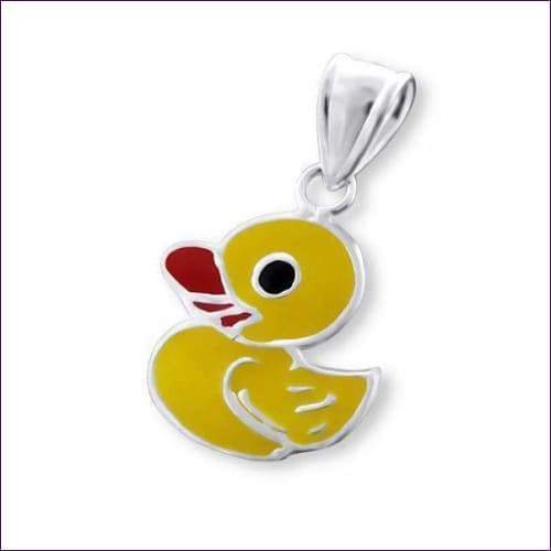 Children's Silver Duck Pendant