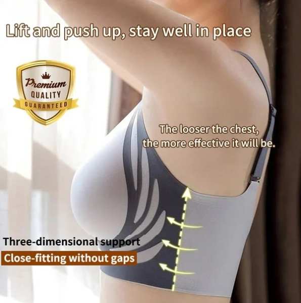 Super gather bra | Wireless Push-up BraNo more sagging breasts