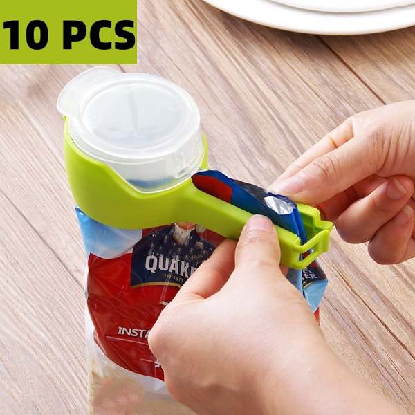 Food Bag Clips With Pour Spouts