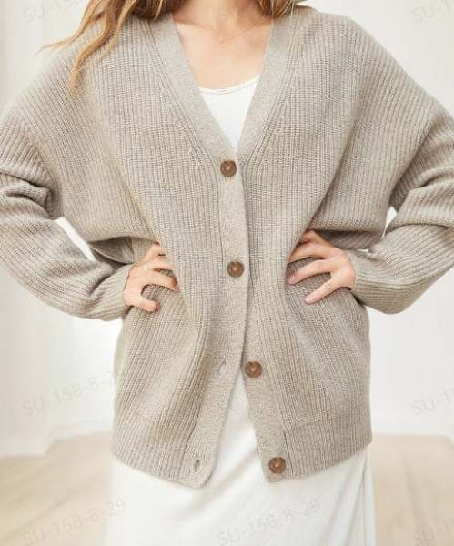 LAST DAY PROMOTIOM SALE 49% OFFFall-Winter Stylish Button Oversized Cocoon Cardigan