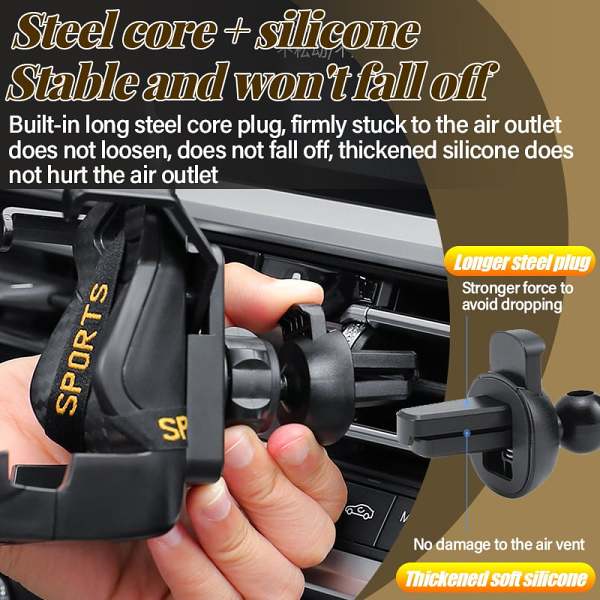 Carbon Fiber Sports Car Seat Phone Holder