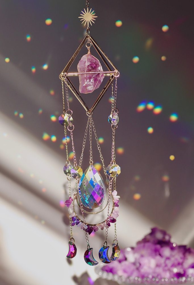 Handmade Natural Crystal Sun-catcher