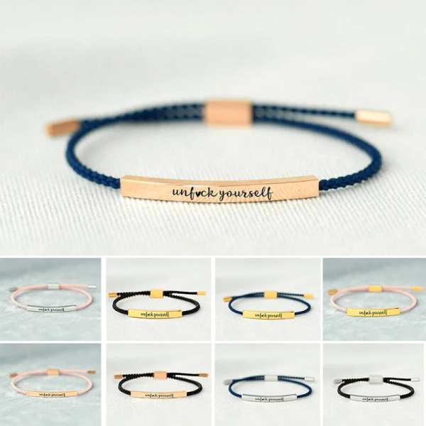 BUY 2 PAY FOR 1【add 2 to cart】UNFCK YOURSELF TUBE BRACELET