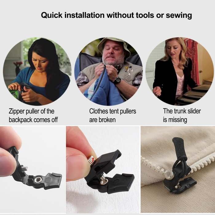 Zipper Puller Repair Kit