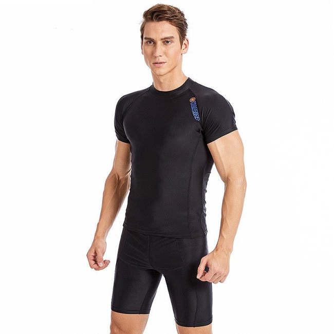 Outdoor Sports Tight Diving Suit Short Sleeved Separate Swimsuit