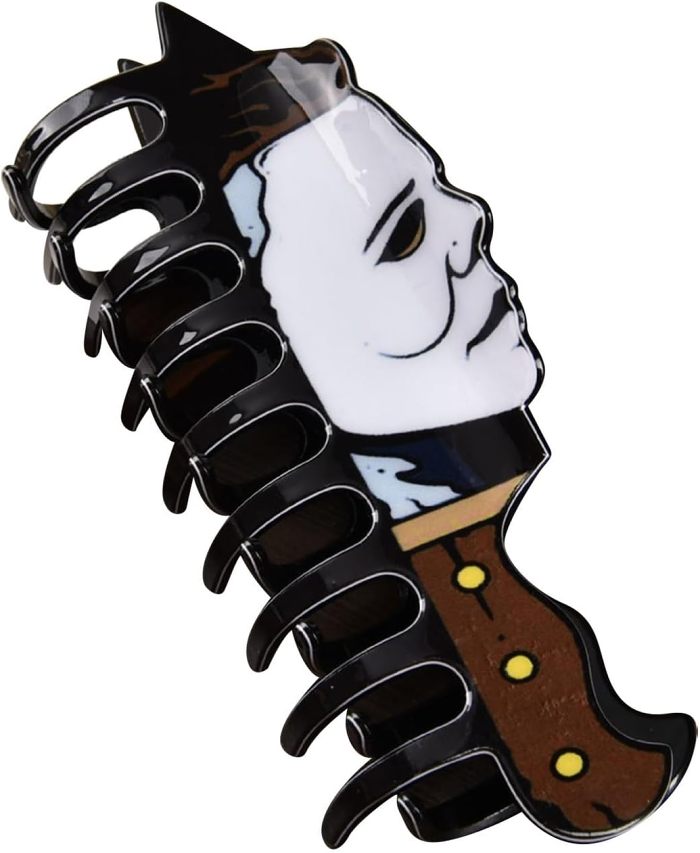 Scary Movie Themed Ghostly Faces Hair Clips