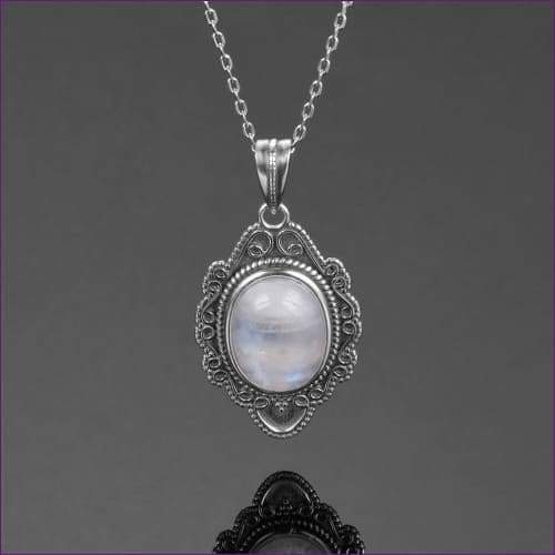 Silver Moonstone Necklace