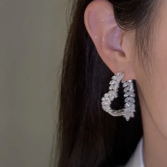 Crystal Front-Back Dangling Earring
