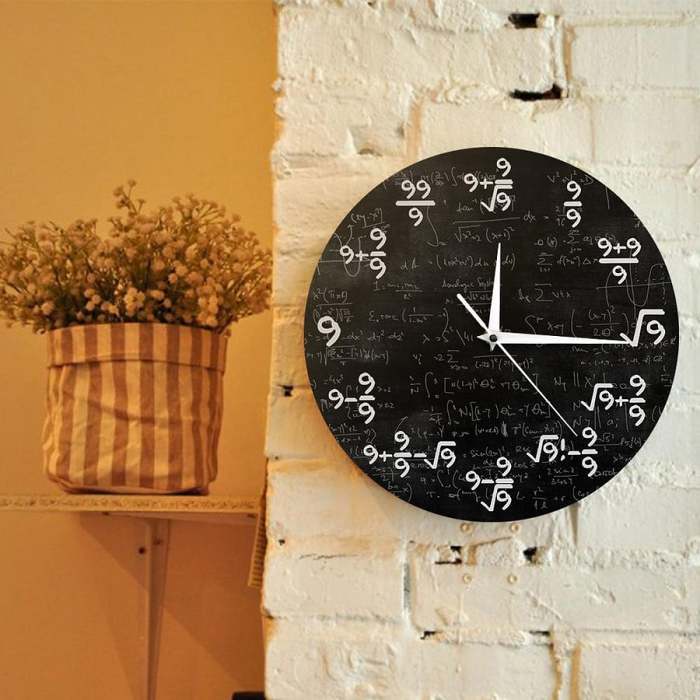 The 9s Math Wall Clock