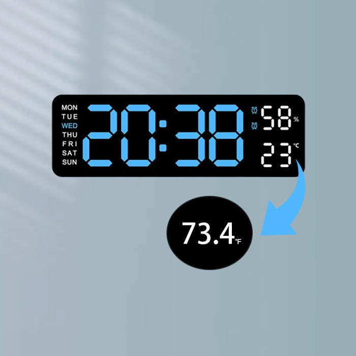 2024 Upgraded Digital Wall Clock Large Display