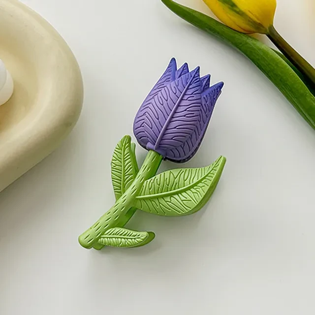 Tulip Catch Flower Hair Clip