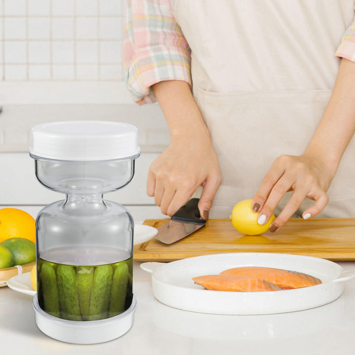 Pickle Container with Strainer