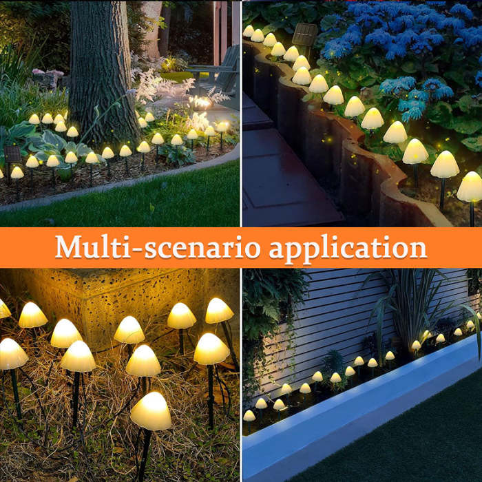 High Bright Waterproof Solar Ground Mushroom LightFree shipping on orders over $60