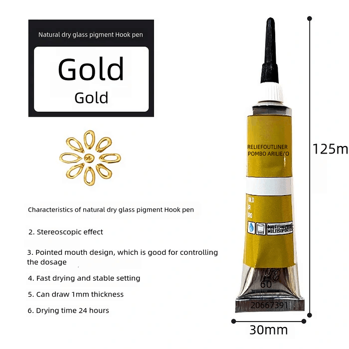 Liquid Metallic Glass Paint Set