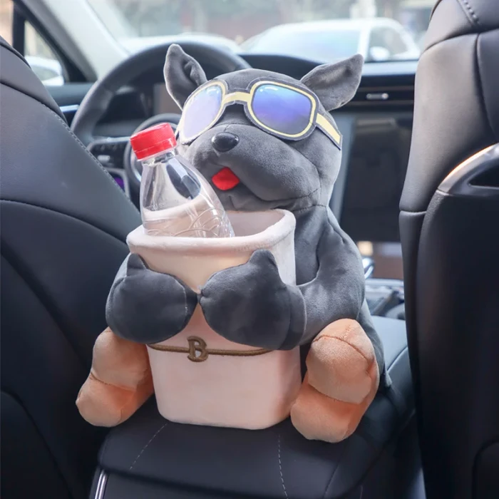 Sunglasses Pug 2-in-1 Car Tissue Box