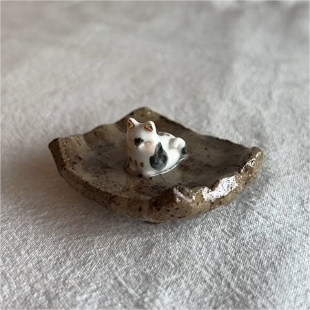 Hand·made Little Kitty Dishes