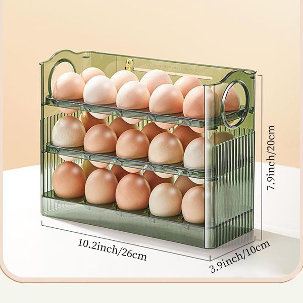 Automatic Flipping Egg Storage Box