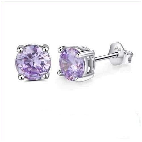 Birthstone Stud Earrings
