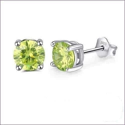 Birthstone Stud Earrings