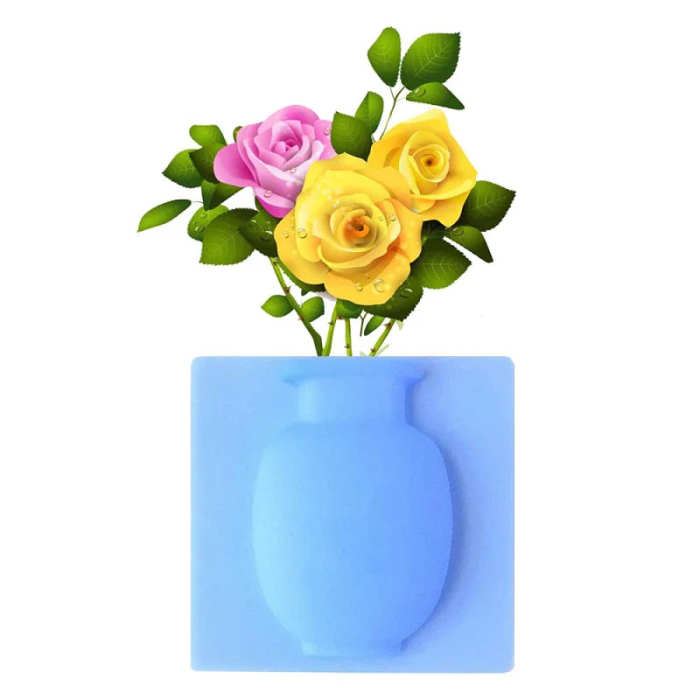 Silicone Reusable Wall-Mounted Vase