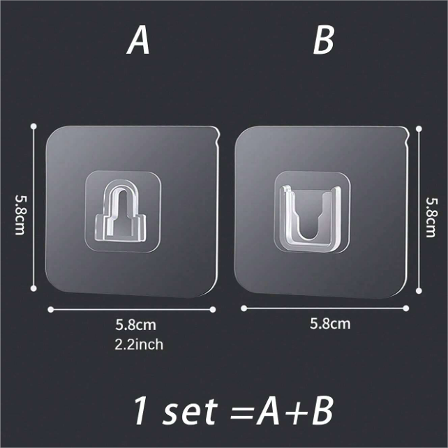 Strong Waterproof Double Sided Adhesive Hooks