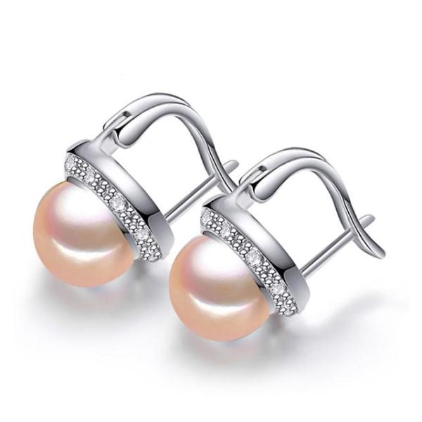 Silver Natural Freshwater Pearl Earring
