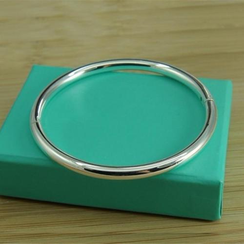 Simple Solid 925 Sterling Silver Bangle