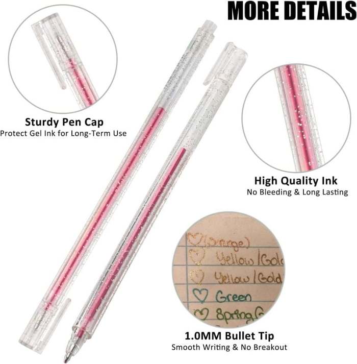 Glitter Gel Pen Set