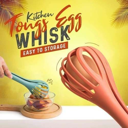 (New Year Promotion- SAVE 48% OFF)Kitchen Tongs Egg WhiskBUY MORE SAVE MORE