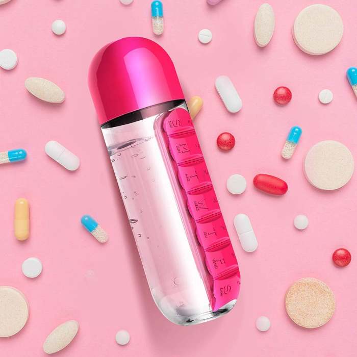 Buy 2 Get 10% Off - Portable Water Bottle With Pill Box Cup