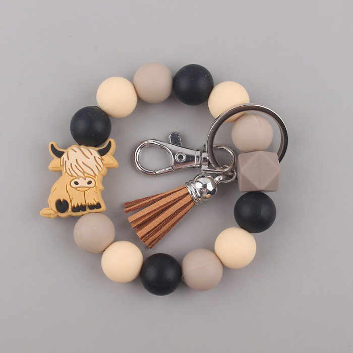 Highland cow Keychain