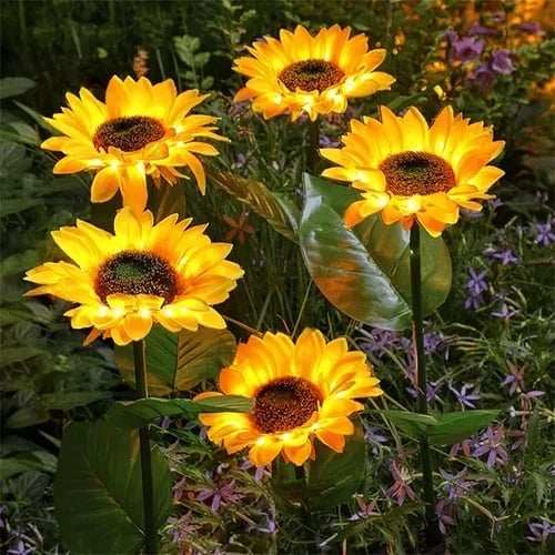 Last Day 70% OFF-- Waterproof Solar Sunflower Light