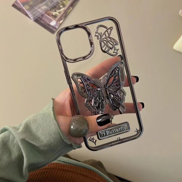 Butterfly bracket iPhone case Compatible with iPhone