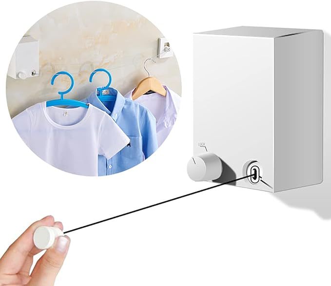 Invisible non-punch retractable stainless steel wire clothesline——(Buy 2 free shipping)