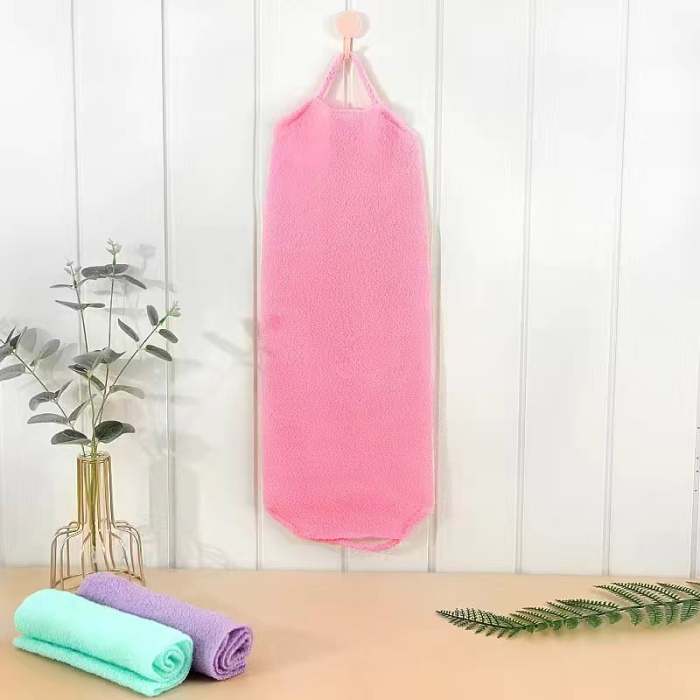 Extended Exfoliating Back Scrubber with Handles