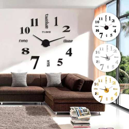 DIY Modern Punch Free Wall Clock