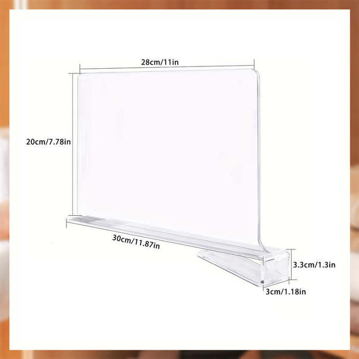 Transparent Cabinet DividerFree shipping on orders over $60