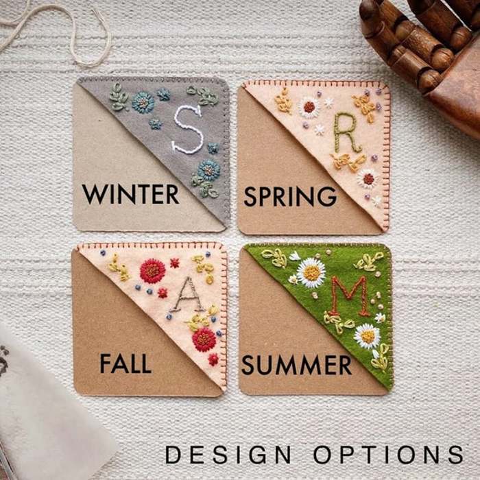LuluswinterClearance Sale 49% OFFPersonalized Hand Embroidered Corner Bookmark