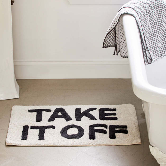 Weird Clean Series OfFun Bathroom Floor Mats, Absorbent Non-Slip Mats, Door Bathroom Carpets