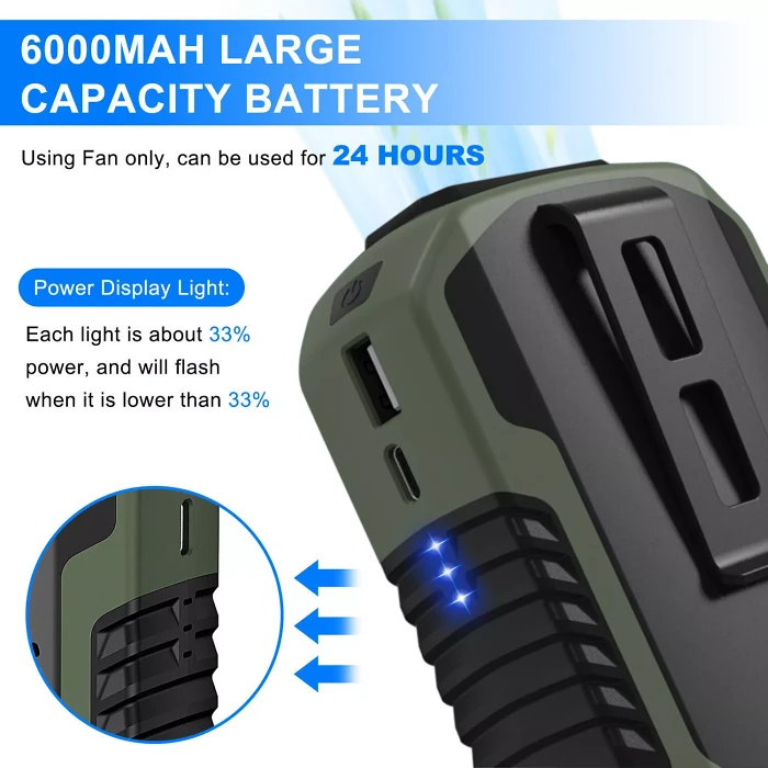 Portable Waist Clip Fan