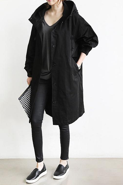 Oversized Hooded Windbreaker